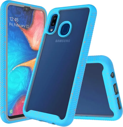 Vista 9 de Funda protectora transparente de cuerpo completo resistente con protector de pantalla integrado a prueba de golpes, diseñada para Samsung Galaxy A30