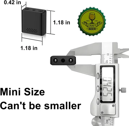 Vista 2 de Cámaras Espía Ocultas Pequeñas - Mini Cámara Niñera para Seguridad del Hogar, Cámaras Espías Ocultas, No Necesita WiFi, Grabadora de Tarjeta SD