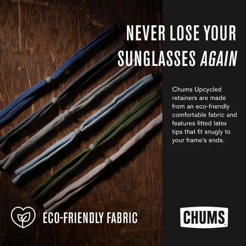 Vista 2 de Chums Retenedor de gafas de algodón reciclado, correa ajustable ecológica para gafas de sol