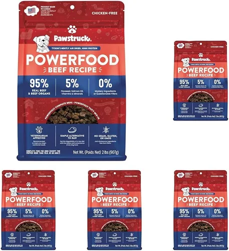 Vista 10 de Pawstruck - Comida para perros seca al aire con carne de res real, sin granos, hecha en EE. UU., sin OGM, recomendada por veterinarios, alta