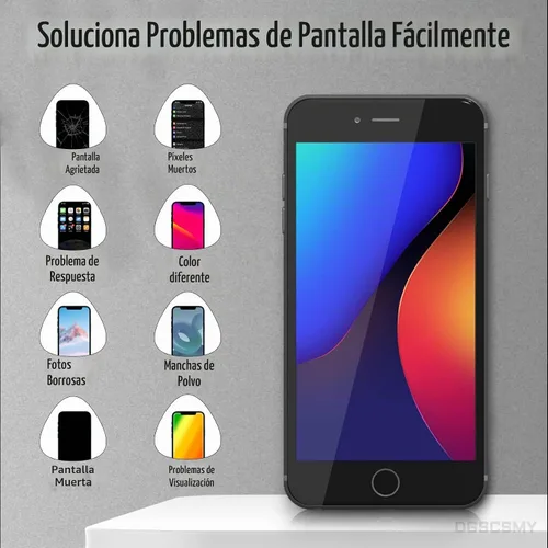 Vista 4 de para iPhone 8 SE 2ª generación de reemplazo de pantalla negro 4.7