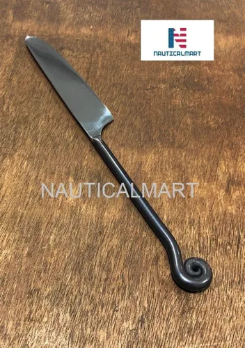Vista 7 de Nautical-Mart Treble Clef Flatware Tenedor de ensalada de acero inoxidable