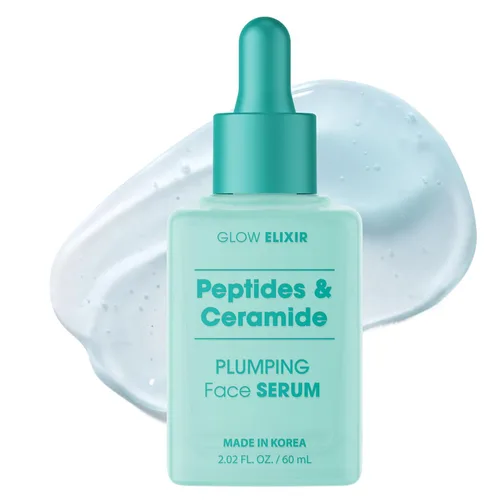 Vista 9 de Glow Elixir Suero facial de colágeno y péptidos, suero reafirmante y antiarrugas para reparación de la piel, líneas finas y tratamiento de arrugas