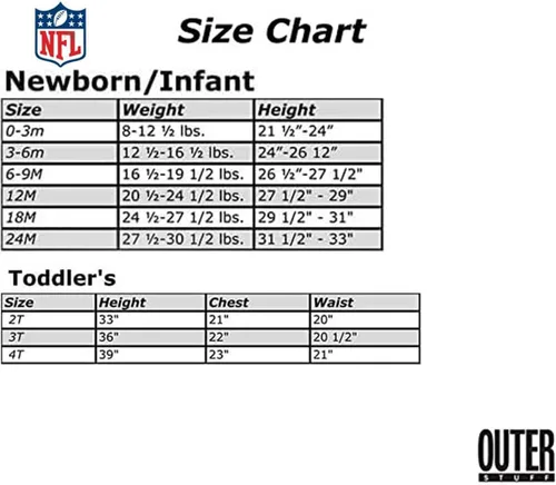 Vista 3 de Outerstuff NFL - Conjunto de 3 piezas para recién nacidos
