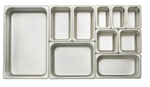 Vista 3 de Winco Bandeja de vapor antiatascos, 1/6 por 4 pulgadas, peso estándar