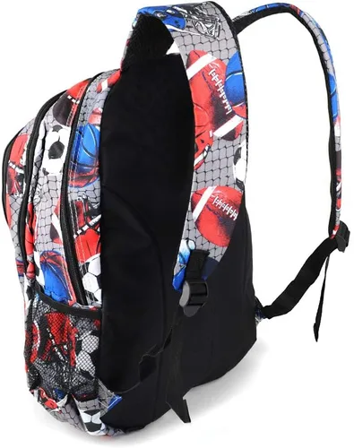 Vista 4 de Parquet Mochila escolar y de viaje para exteriores, equipaje, portátiles, mochila deportiva para adultos y adolescentes, Sport-gris, Mochilas