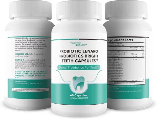 Vista 4 de Probióticos Bright Teeth Cápsulas - Nuestros mejores probióticos dentales Soporte de dientes blancos - Probióticos dentales Blanqueamiento brillante