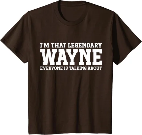 Vista 39 de Wayne Personal Name Funny Wayne Camiseta, Negro