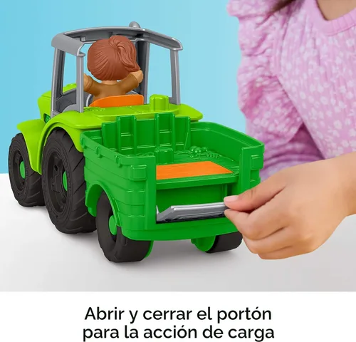 Vista 4 de Fisher-Price Little People Push & Play Tractor, Ages 1+