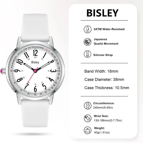 Vista 5 de Reloj de silicona para mujer, resistente al agua, relojes analógicos de cuarzo, regalo para mujer y niña
