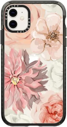 Vista 59 de Funda Impact de CASETiFY para iPhone 11 - Tiempo A Solas de Esther Kim - Negro Claro