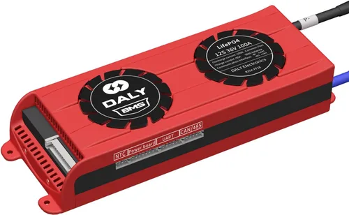Vista 36 de DALY Programable Smart BMS Lifepo4 12S 36V 30A LiFePO4 Tablero de protección de batería con cables de equilibrio Comunicación UART para convertidor
