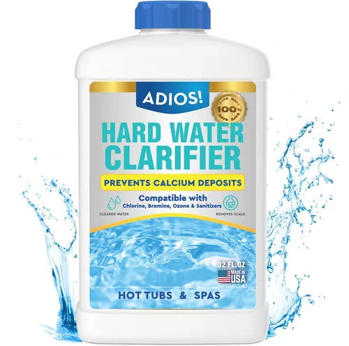 Vista 8 de ADIOS! Eliminador de Calcio de Agua Dura para Bañera de Hidromasaje con Clarificador de Sarro y Manchas, Suaviza, Trata y Reduce los Depósitos