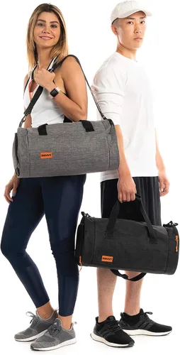Vista 6 de INK+IVY Bolsa de gimnasio resistente al agua con compartimento separado para zapatos