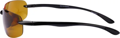 Vista 3 de The Influencer" - Gafas de sol polarizadas deportivas para hombres y mujeres, marcos ligeros, Marco negrolente de conducción nocturna