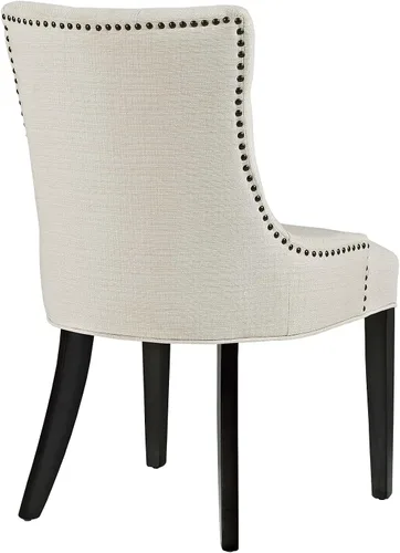 Vista 4 de Modway Regent - Silla de comedor tapizada con botones en color beige