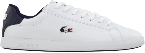 Vista 3 de Lacoste Tenis graduados para hombre, Blanco