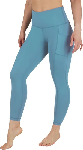 Vista 7 de 90 Degree By Reflex - Leggings de control abdominal, cintura alta, a prueba de sentadillas, para mujer, para entrenamiento, correr, yoga Bay Leaf