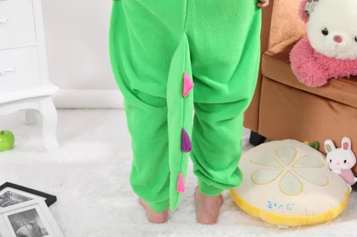 Vista 7 de Honeystore piyama de disfraz de dinosaurio para Halloween una pieza unisex