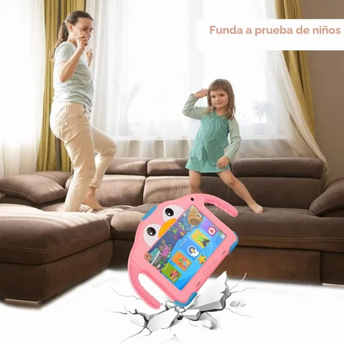Vista 3 de Tableta para niños de 7 pulgadas para niños de 3 a 7 y 32 GB con funda WiFi Youtube Control parental, tabletas Android para niños pequeños Software