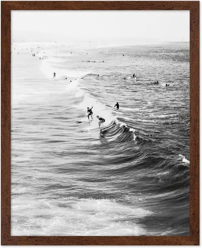 Vista 39 de Poster Master Póster clásico costero, impresión acuática vintage, regalo para artistas, amigos, atrapa las olas, surfistas en el mar, playa, costa
