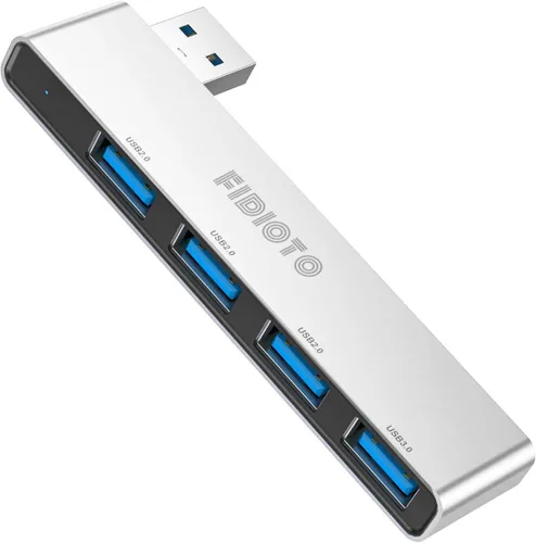 Vista 18 de Paquete de 2 Concentradores USB, Fidioto Concentrador USB de 4 Puertos (1 * Hub 3.0, 3 * Hub 2.0), Concentradores de Red para Laptop, iMac Pro