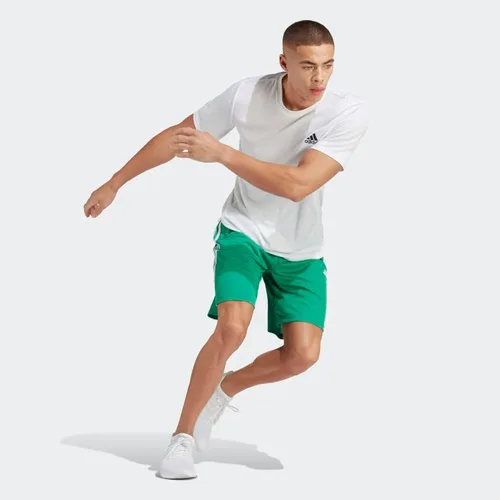 Vista 3 de adidas Men's Essentials Pique 3-Stripes Training Shorts