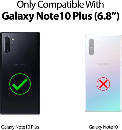 Vista 6 de GOOSPERY Funda de silicona líquida para Galaxy Note 10 Plus (2019) Silky-Soft Touch Full Body Protection Funda a prueba de golpes con forro