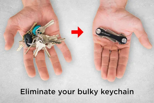 Vista 3 de KeySmart Classic - Llavero compacto con soporte y organizador (2 – 14 llaves)