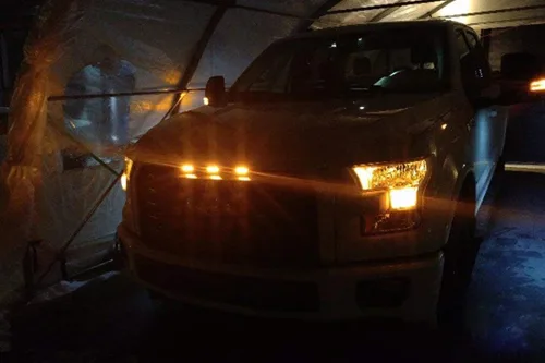 Vista 6 de x xotic tech 3 luces LED para parrilla delantera con montaje de lente de proyector compatible con automóviles, camionetas, camiones, SUV, remolques