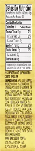 Vista 3 de Goya Foods Concentrado con sabor a jamón, reducido en sodio, 1.41 onzas (paquete de 36)