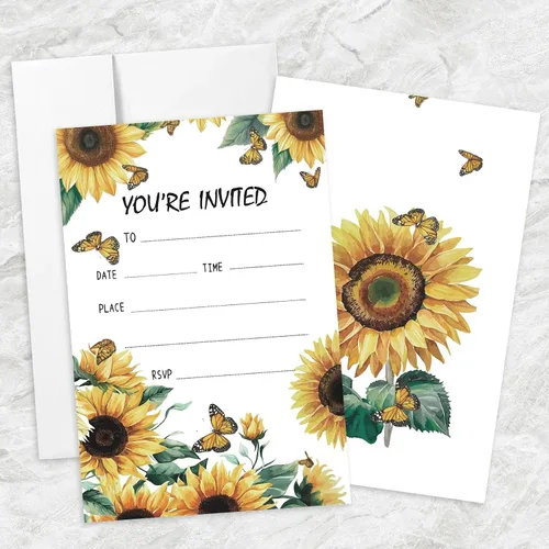 Vista 33 de AEHIE 20 juegos de invitaciones de bautizo con forma de fiesta de bautizo para baby shower, con sobres, tarjetas de invitaciones con cruz dorada