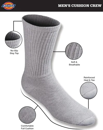 Vista 8 de Dickies - Calcetines acolchados para hombre (6/12 unidades)