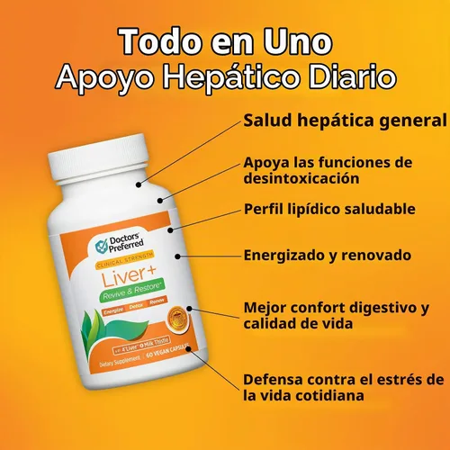 Vista 4 de El hígado preferido por los médicos + revive y restaura con el suplemento de cardo mariano