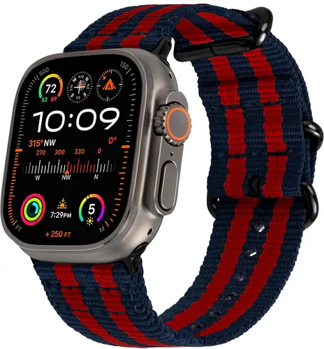 Vista 29 de Carterjett - Correa para Apple Watch 1.732 pulgadas, 1.654 pulgadas, 1.575 pulgadas, 1.496 pulgadas, nailon NATO, correas iWatch, mujeres y hombres