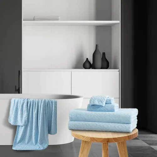 Vista 2 de Ferdilan Juego de 8 toallas de baño extra grandes, 2 toallas de baño de gran tamaño (35 x 70 pulgadas), 2 toallas de mano, 4 toallas para la cara
