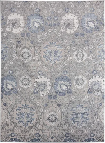 Vista 6 de United Weavers Cascades Olallie - Alfombra decorativa floral azul de 1 pies 11 pulgadas x 3 pies