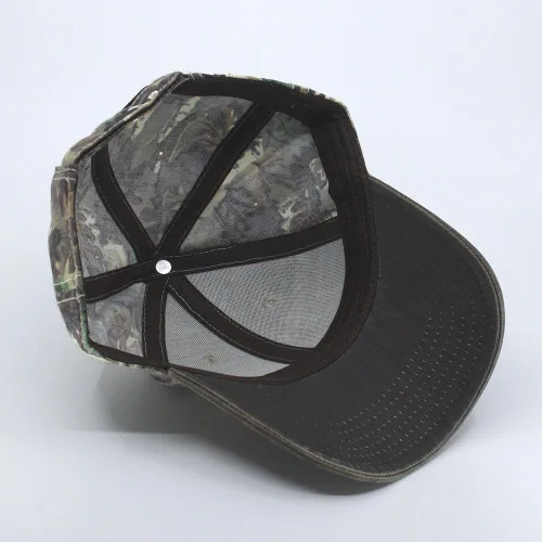 Vista 4 de Gorra de béisbol ajustable de perfil bajo con revestimiento de cera lavada pesada