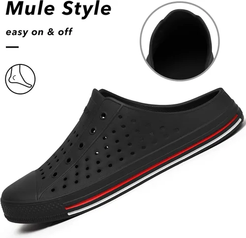 Vista 5 de SAGUARO Zuecos de jardín para hombre y mujer, zapatos casuales unisex de secado rápido, sandalias de verano antideslizantes para playa
