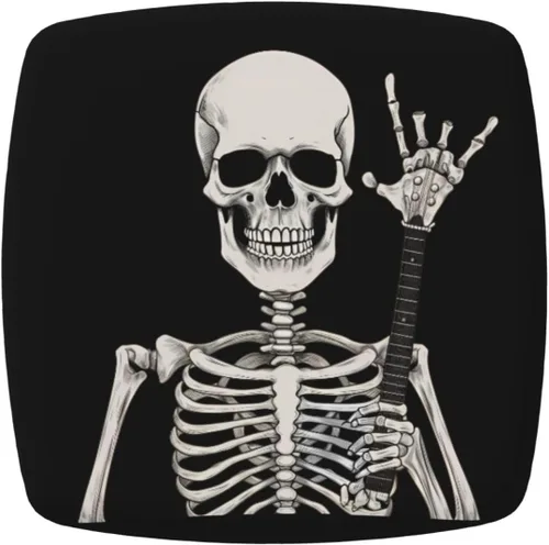 Vista 16 de Fundas de asiento para silla cuadrada de comedor de otoño de 16.9 pulgadas, dos piezas, funda de cojín elástica ajustable de repuesto extraíble
