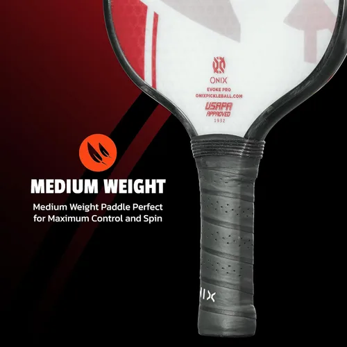 Vista 6 de Onix Evoke Pro Pickleball Paddle Rojo - Evoke Pro