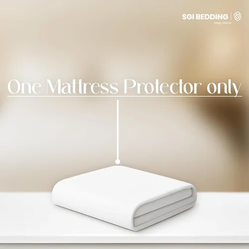 Vista 2 de SGI Bedding Protector de colchón impermeable prémium After V Berth, protector de cama de estilo ajustado, funda de colchón impermeable de algodón
