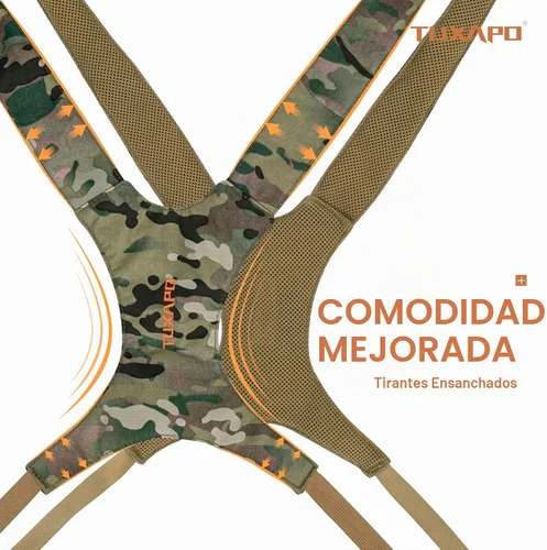 Vista 5 de Paquete de arnés de binoculares con funda para telémetro, cubierta contra la lluvia, estuche para binoculares para caza, senderismo, tiro