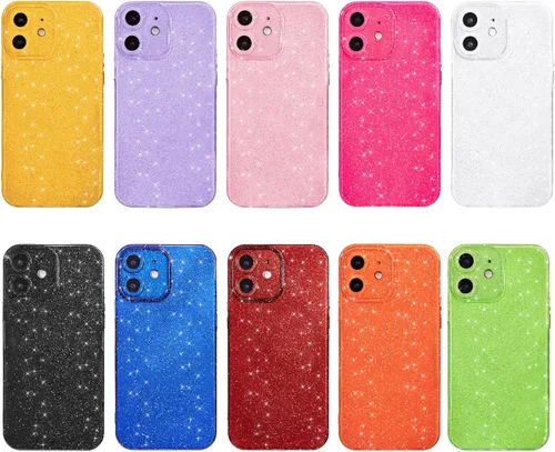 Vista 3 de Svanove Funda para iPhone 11 con Purpurina, Brillante Femenina Linda con Brillo Resplandeciente Reluciente Luminosa Funda de Teléfono para Mujeres