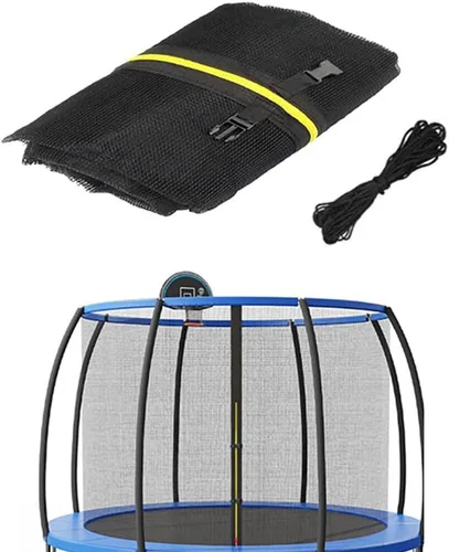 Vista 7 de Trampoline Safety Replacement Net, Trampoline Guard Nets for 8FT,10FT,12FT,14FT,15FT,16FTUsing Round Frame with Top Ring Enclosure System, Net Only