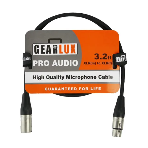 Vista 16 de Gearlux – Cable de micrófono XLR, completamente balanceado, macho a hembra, 25 pies - Paquete de 3