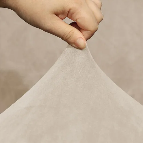 Vista 5 de Funda de terciopelo para sofá esquinero, 1 pieza adicional para asiento esquinero, protector para sofá reclinable en forma de L, decoración