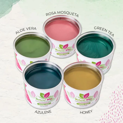 Vista 7 de Cera depilatoria de cera natural, hidratante 100% orgánica, de uso profesional, depilación, ideal para áreas pequeñas y pieles sensibles (14 onzas)