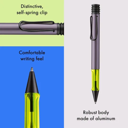 Vista 2 de Lamy AL-star aubergine - Bolígrafo con agarre transparente y ergonómico y ancho de línea M - cuerpo de aluminio ligero - incluye recambio de gran