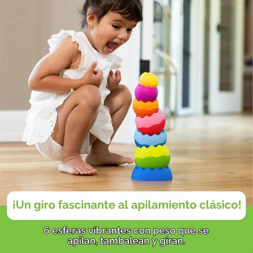 Vista 2 de Fat Brain Toys Tobbles Neo Baby Stacking Toy